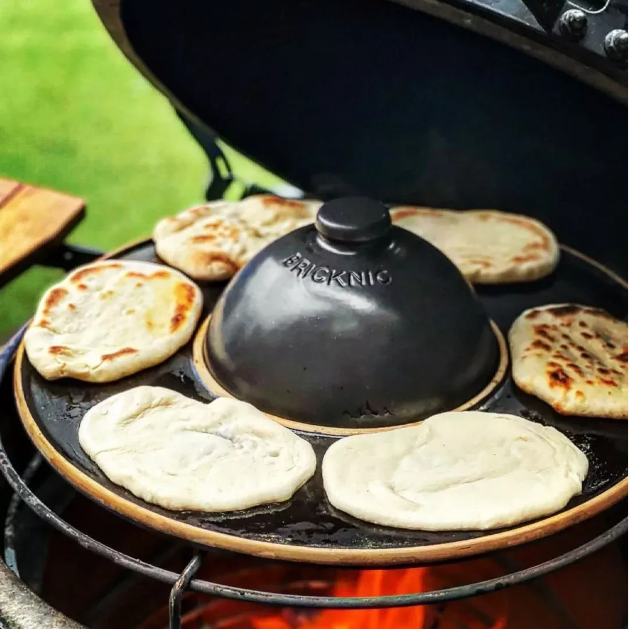 Römertopf Bricknic BBQ Planet Fladenbrot