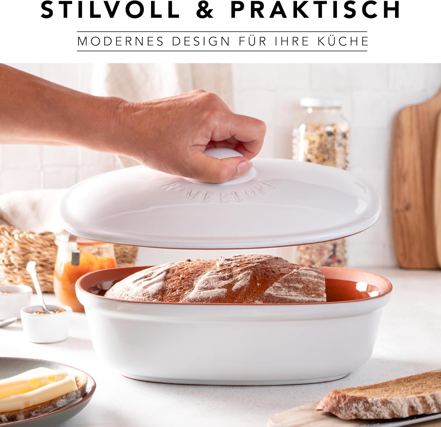 Römertopf Brot Frische Topf MEDI Weiß 9185111 Ambiente