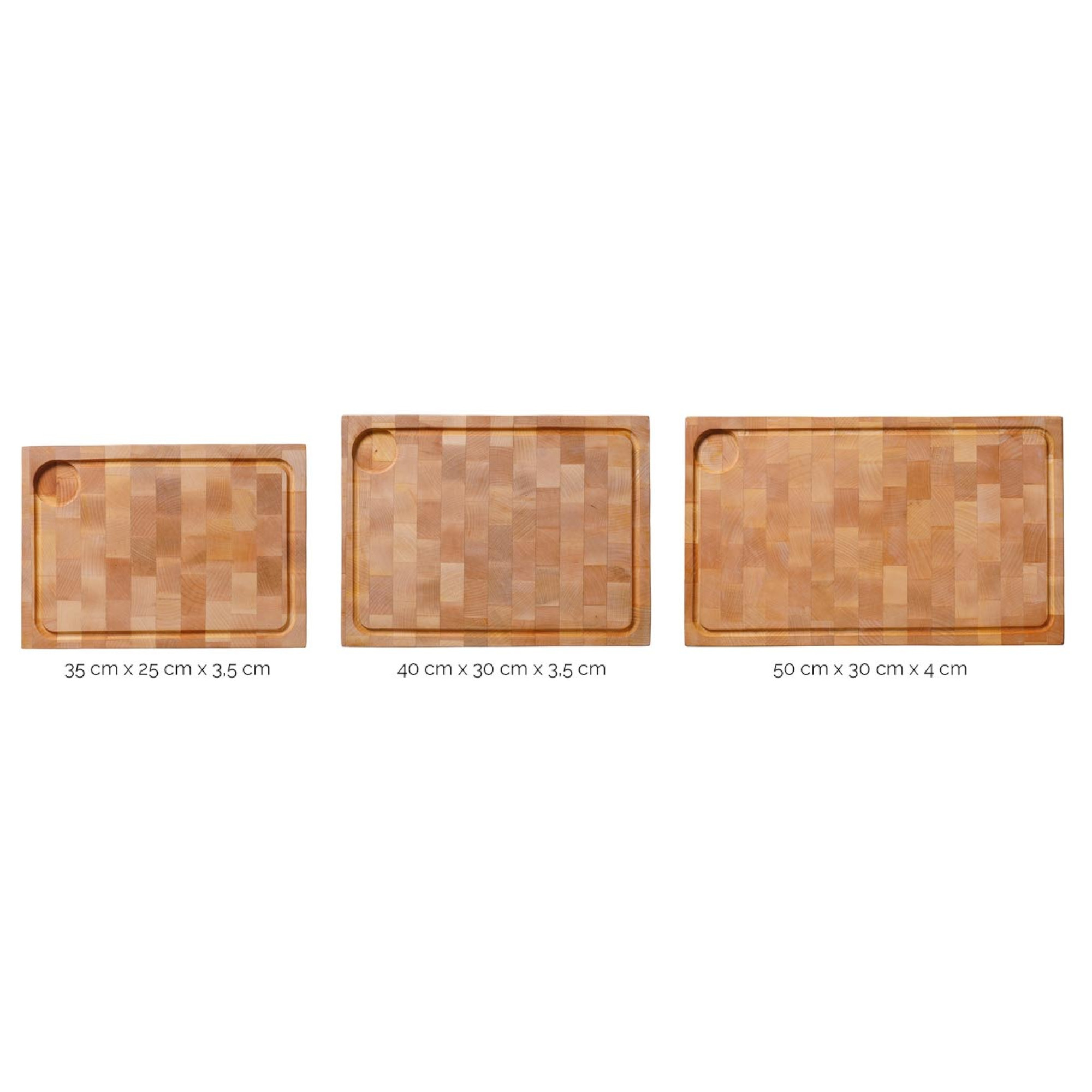 Skottsberg Schneidebrett Wood Works 50 x 30 cm Größenvergleich