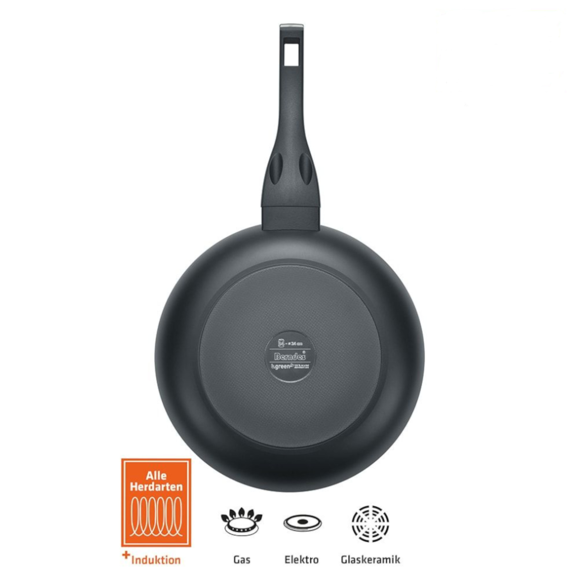 Berndes b.green Alu Recycled Induction Bratpfanne 30 cm Boden
