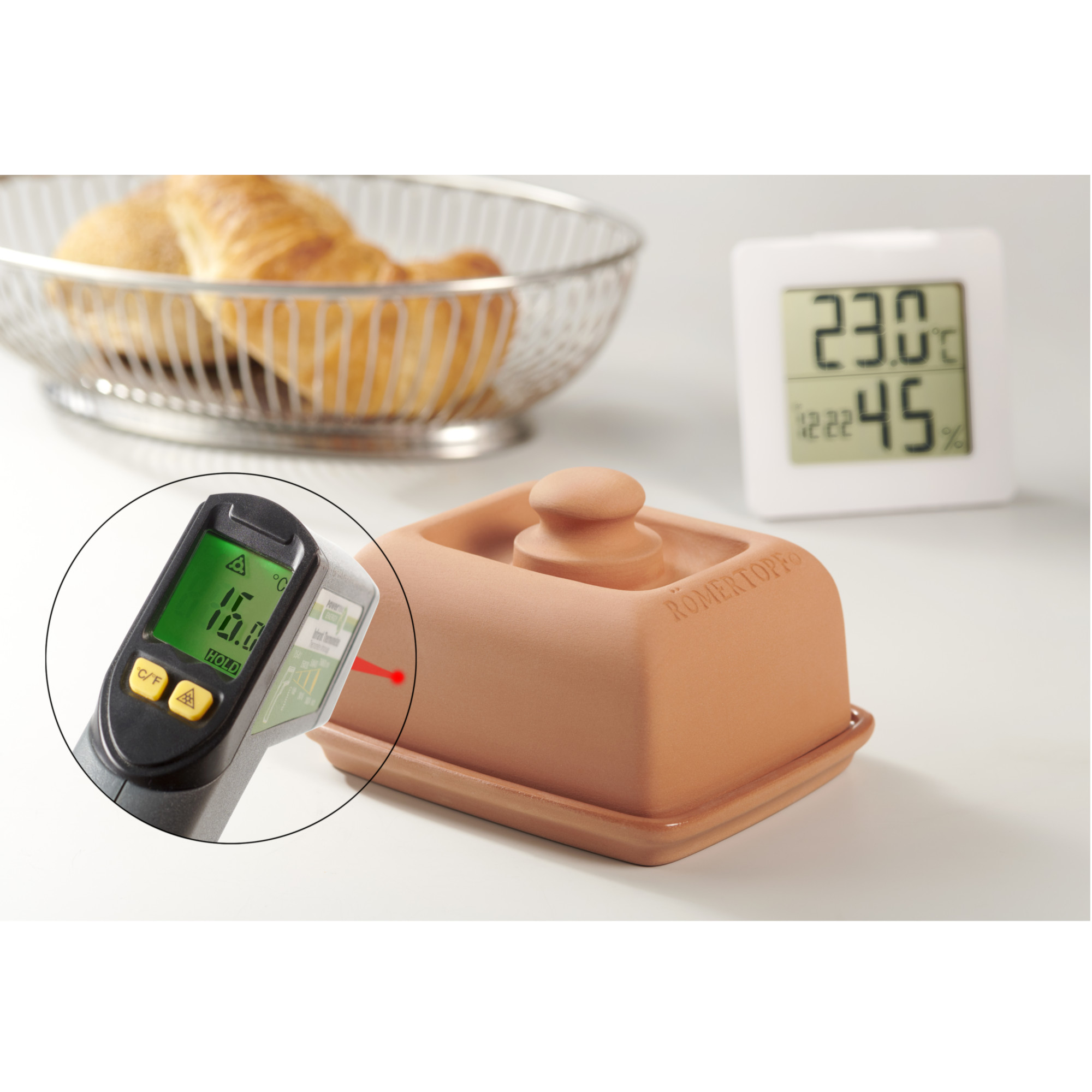 Römertopf Klima Butterdose 41705 Temperatur