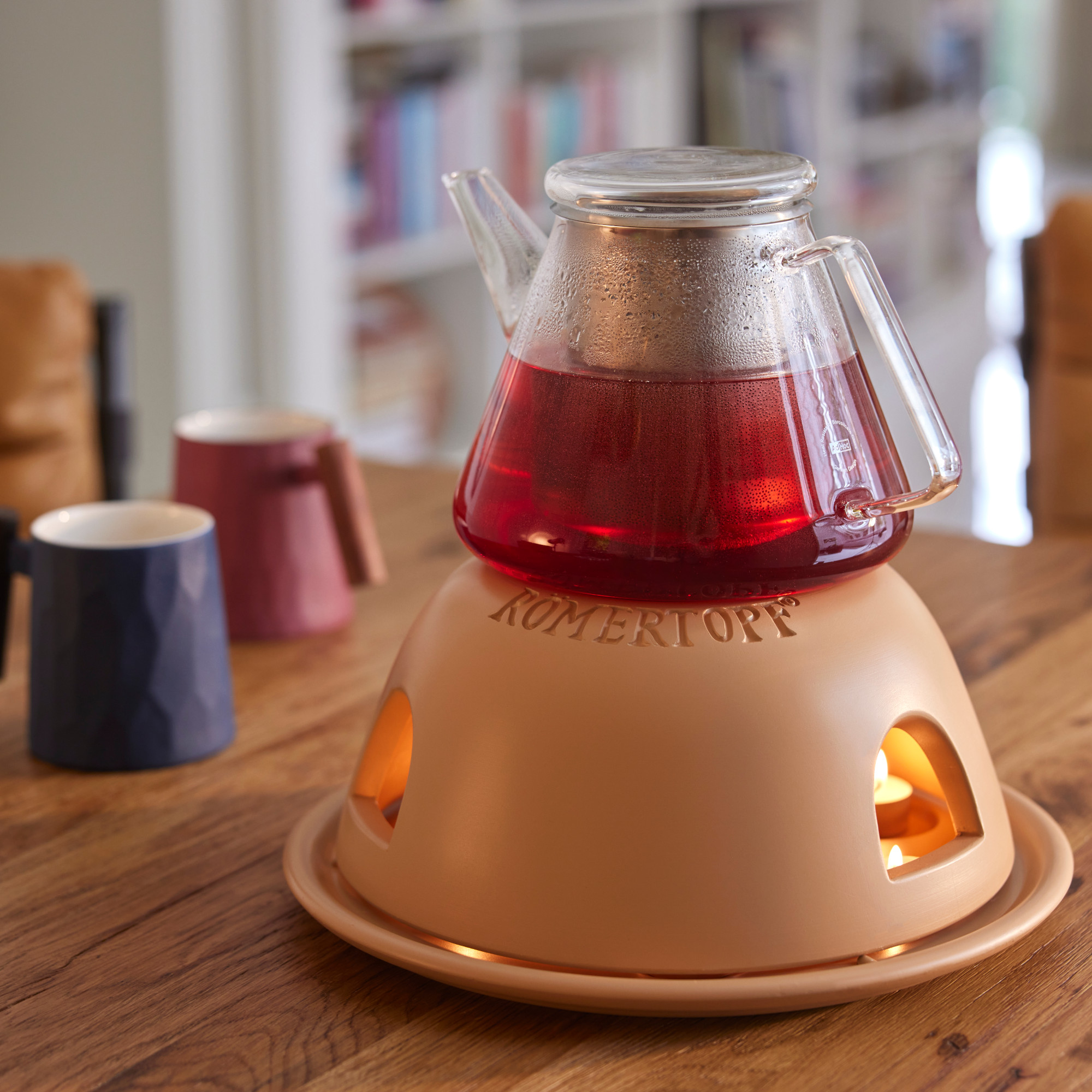 Römertopf Teelichtofen-der-heiße-Heinz Tee