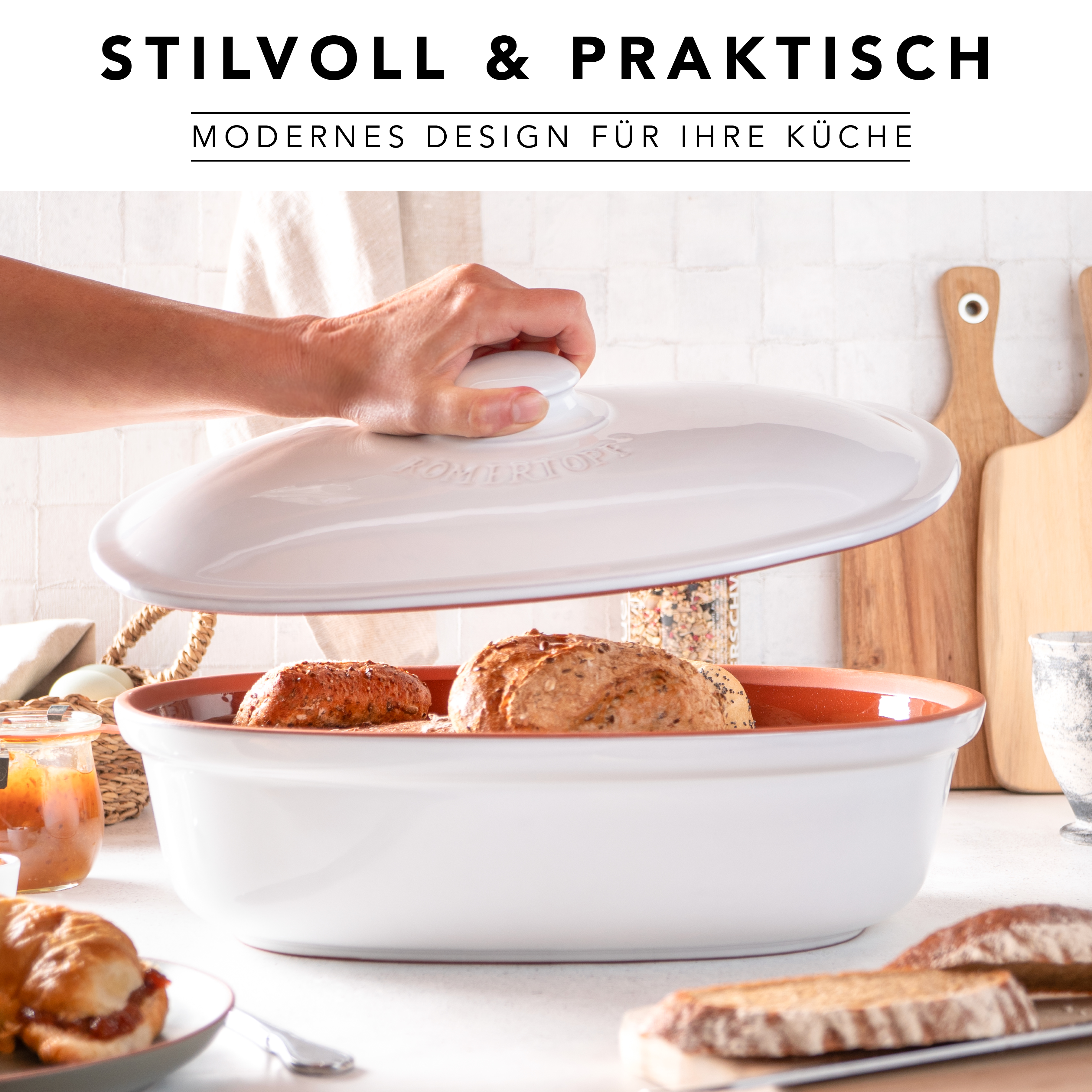Römertopf Brot Frische Topf MAXI Weiß 9185311 Ambiente