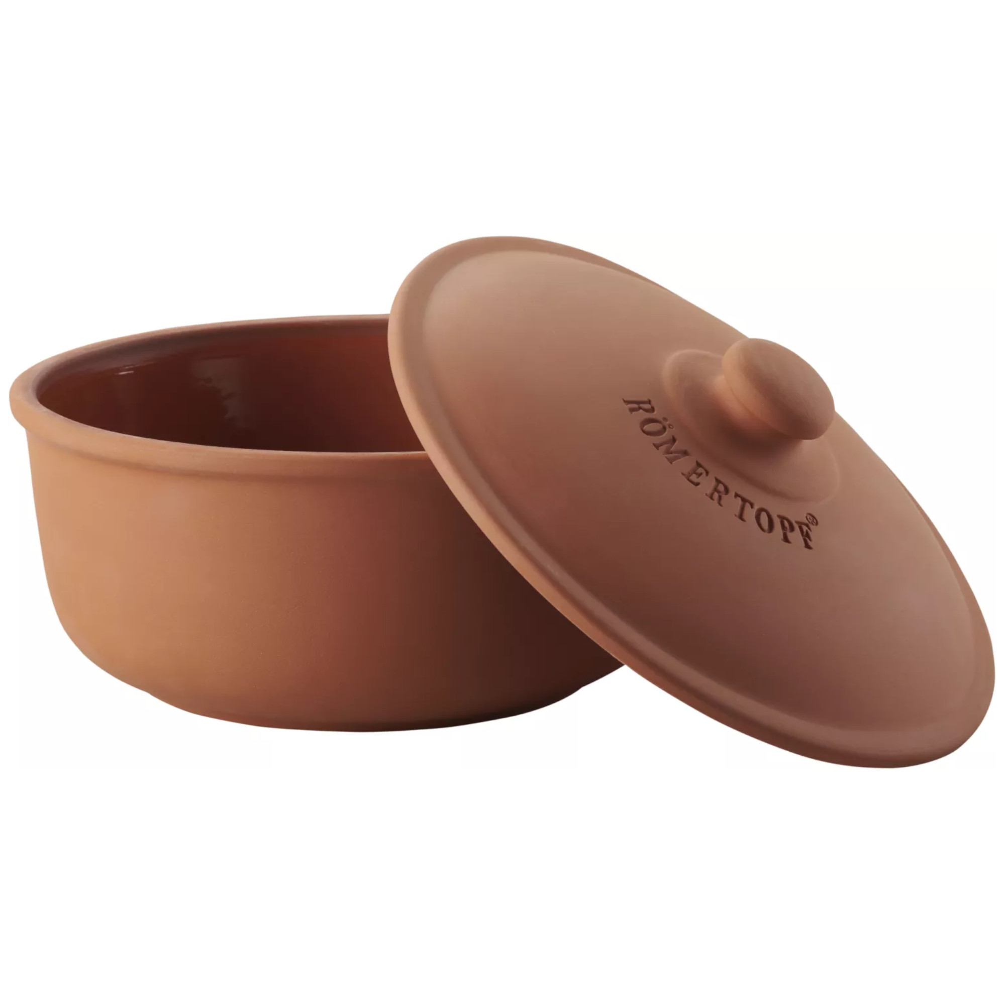 Römertopf Brot Back Topf terrakotta 25205 Deckel offen