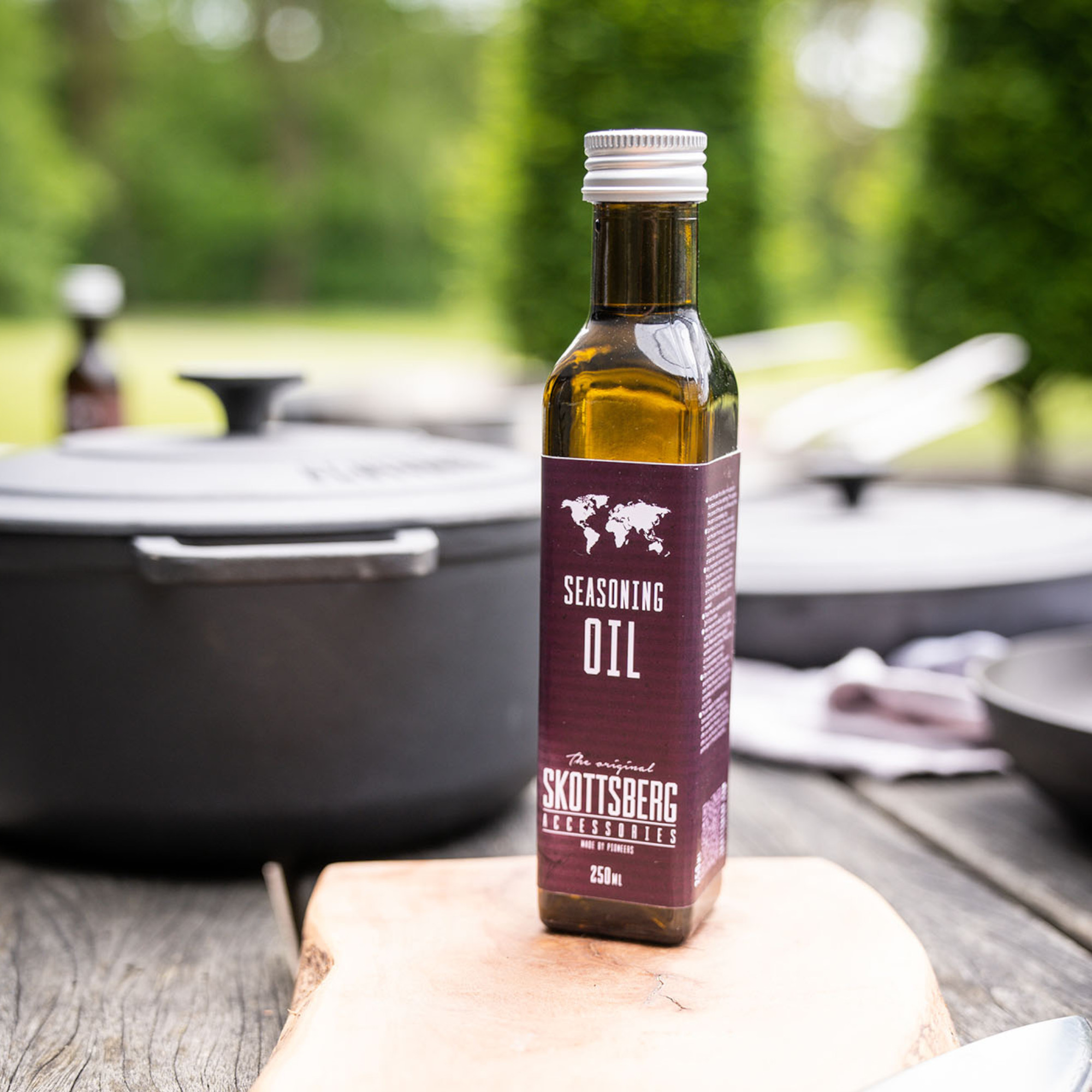 Gusseisenpfanne mit Skottsberg Einbrennöl