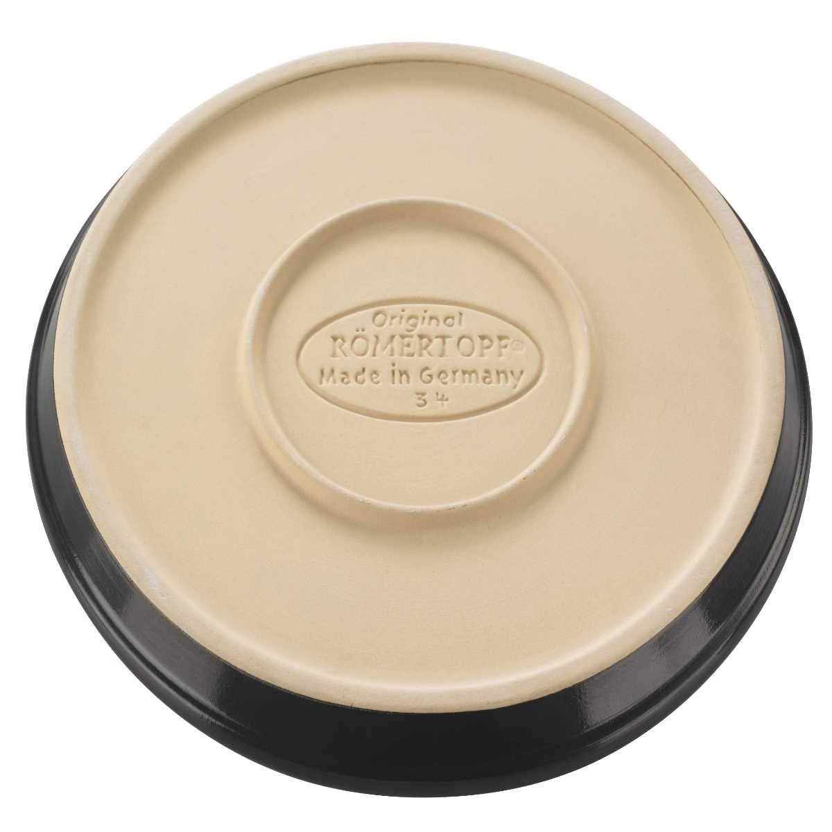 Römertopf Lafer BBQ Plancha mit Stegen rund Boden 03406