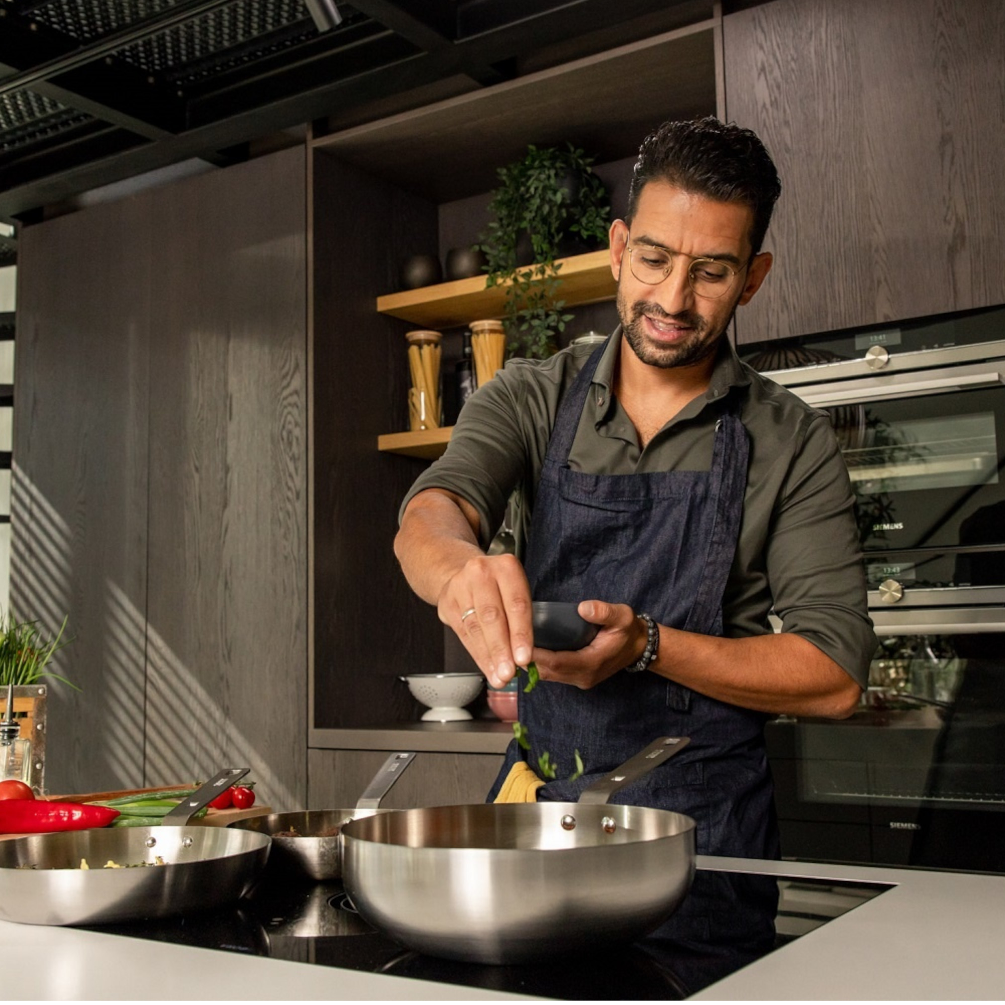 Skottsberg Wok Stainless Steel 28 cm für gleichmäßiges Wokken und Braten