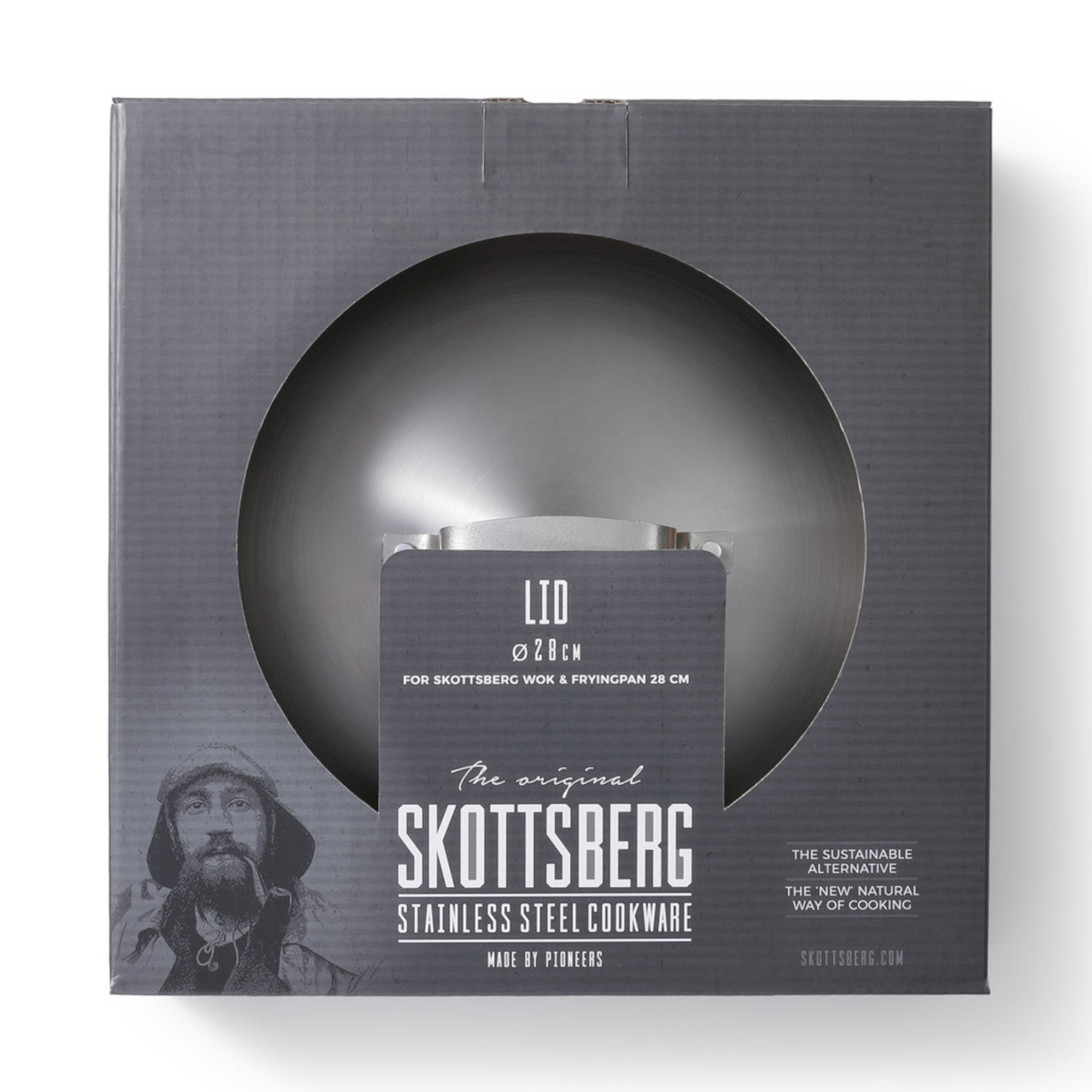 Skottsberg Pfannedeckel Stainless Steel 28 cm Verpackung