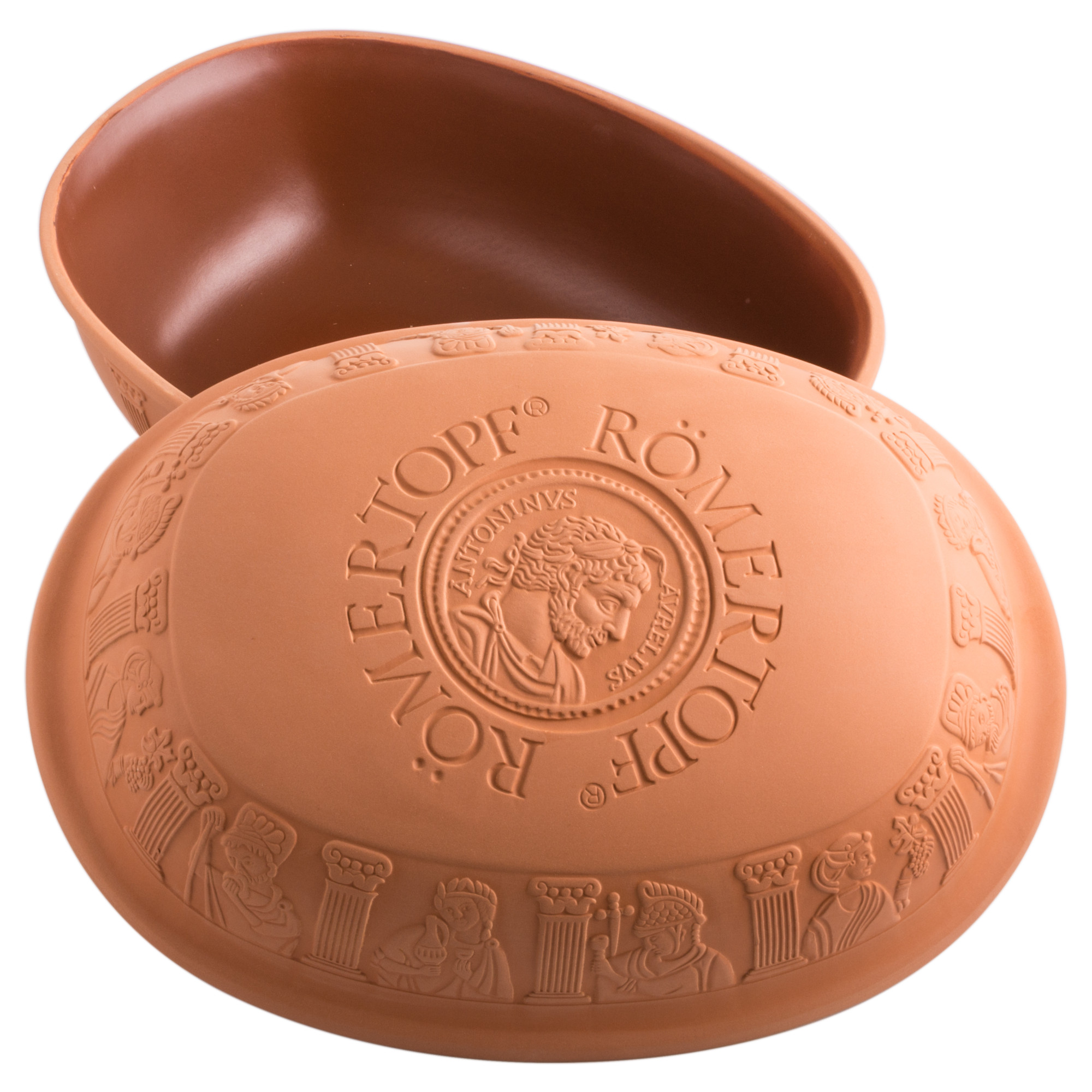 Römertopf Klassik Maxi 8 Personen offen mit Deckel