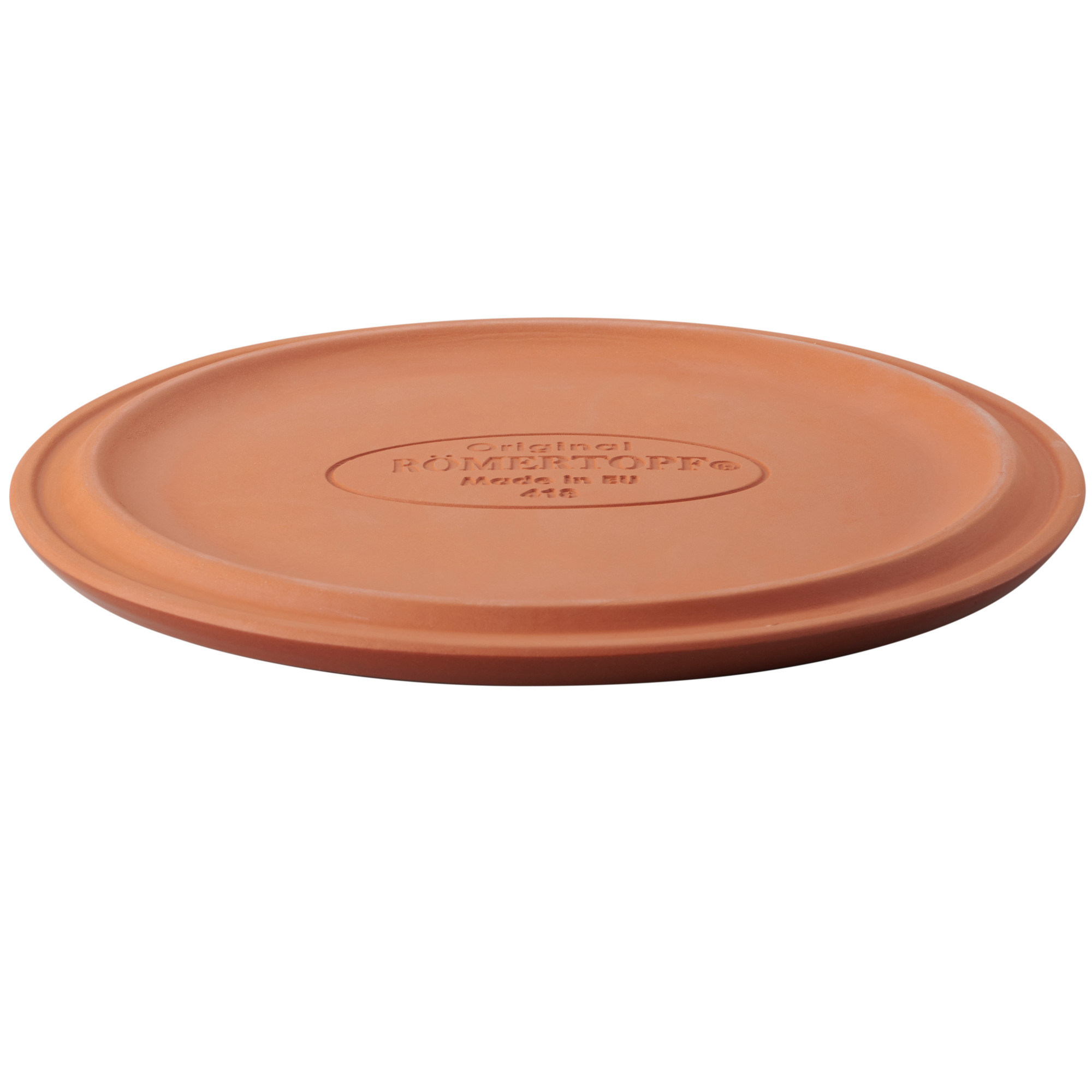 Römertopf Klima Brotzeitplatte terrakotta 41805 Bodenplatte schräg