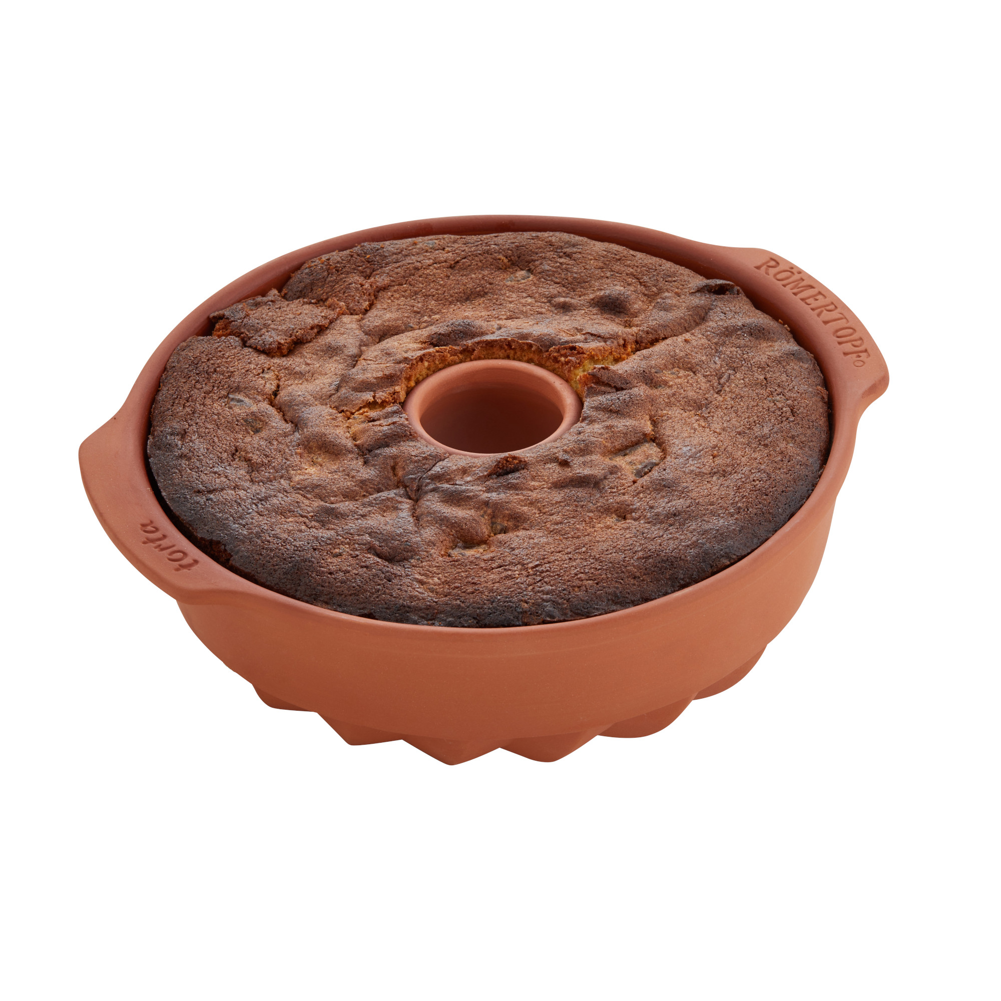 Römertopf Torta Kranzkuchenform mit Kuchen 27005