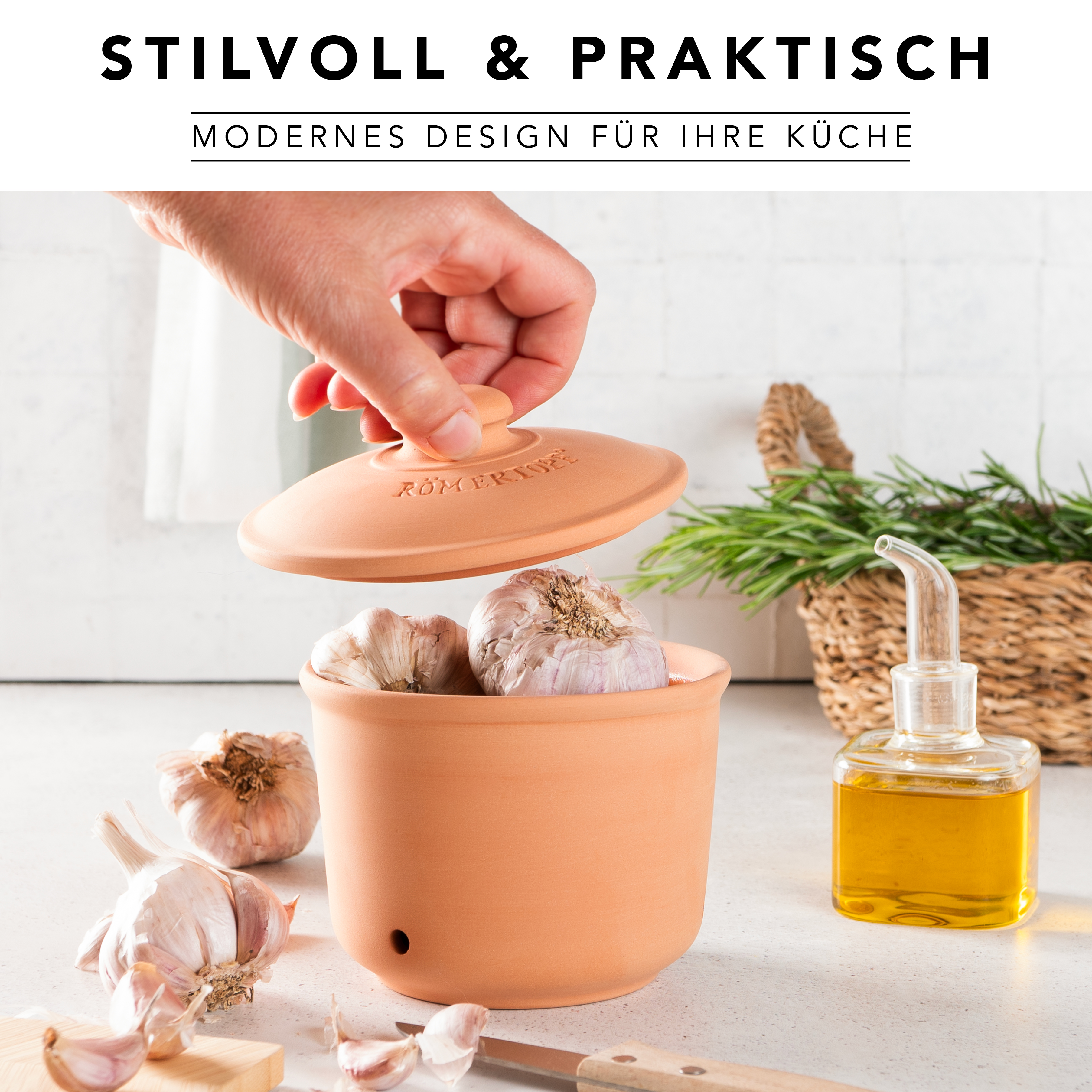 Römertopf Frische-Topf MINI Knoblauch terracotta 9145181 Ambiente