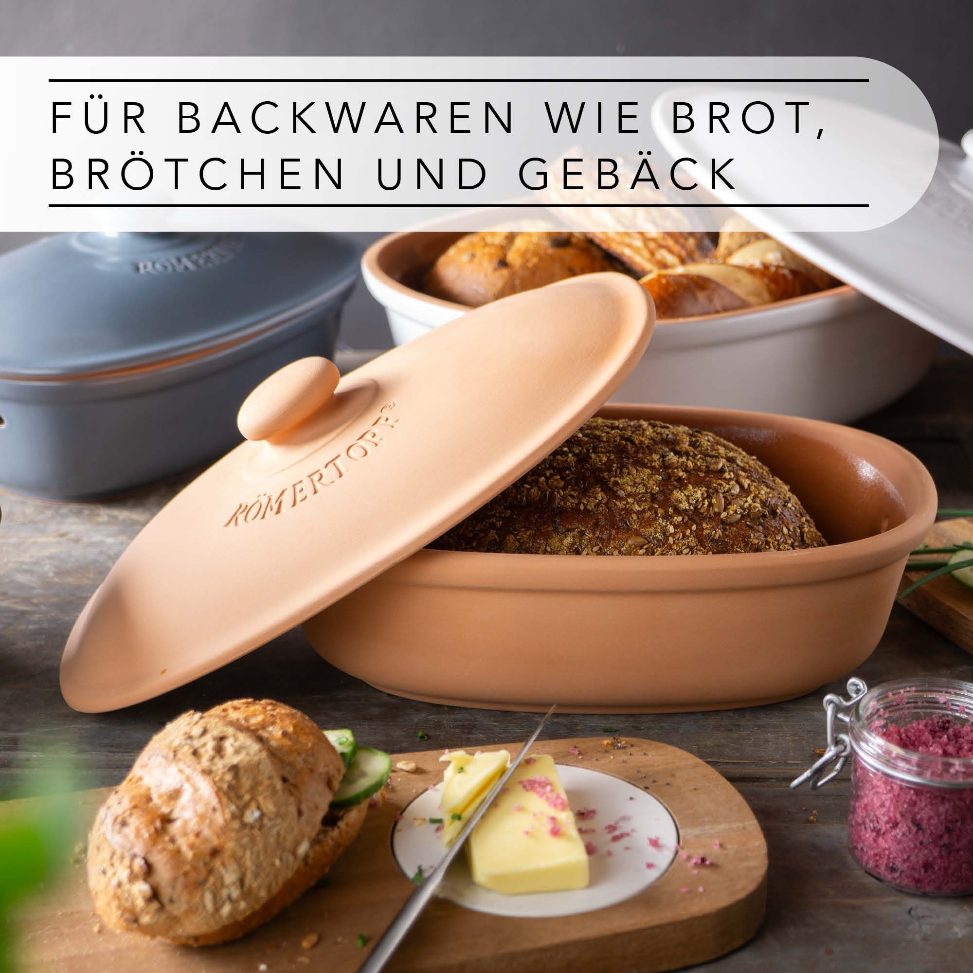 Römertopf Brot Frische Topf MEDI Terracotta 9185181 Brotarten