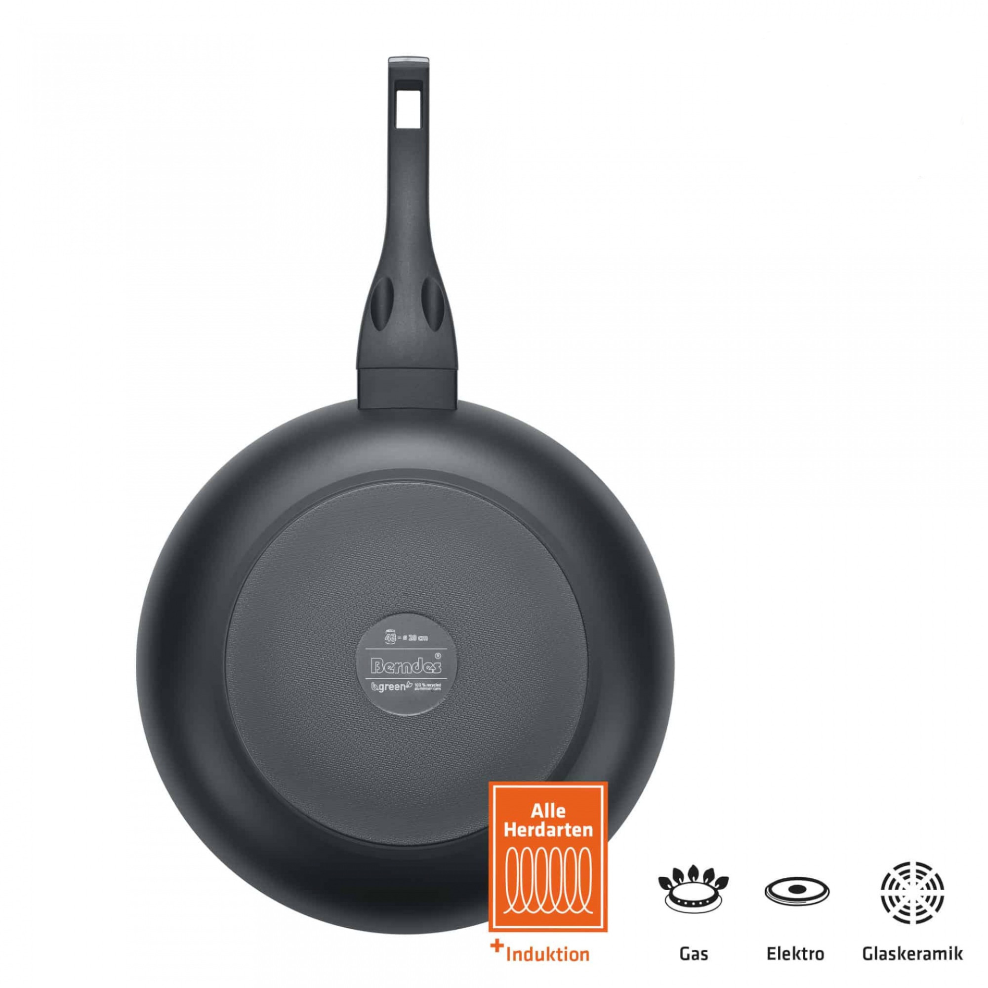 Berndes b.green Alu Recycled Induction Bratpfanne 20 cm Boden