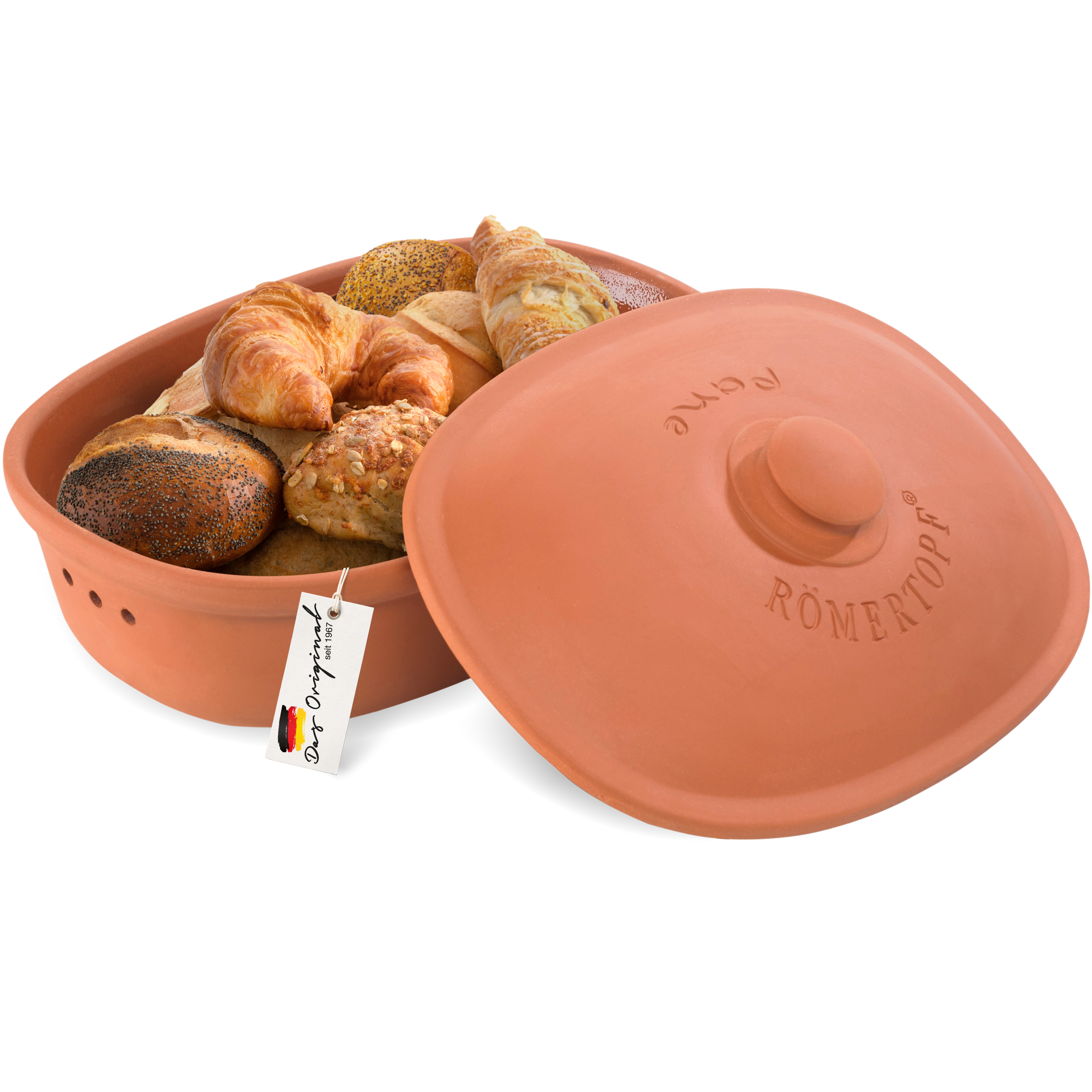 Römertopf Brot Frische Topf MAXI Terracotta 9185381 Made in Germany