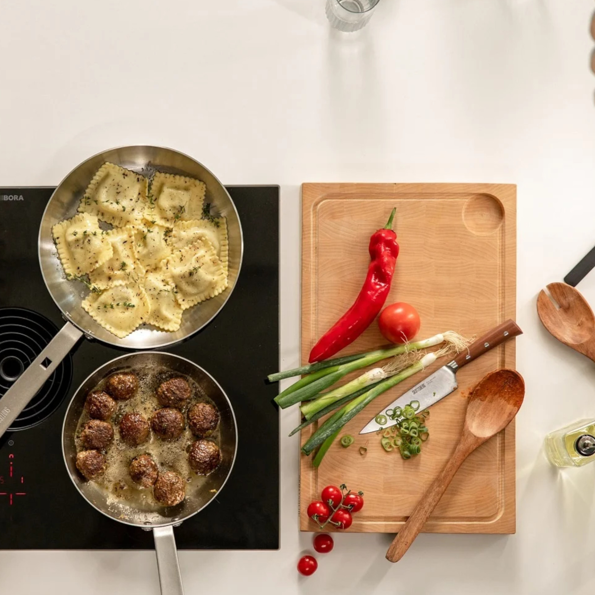 Beidseitig nutzbares Schneidebrett aus amerikanischem Ahornholz