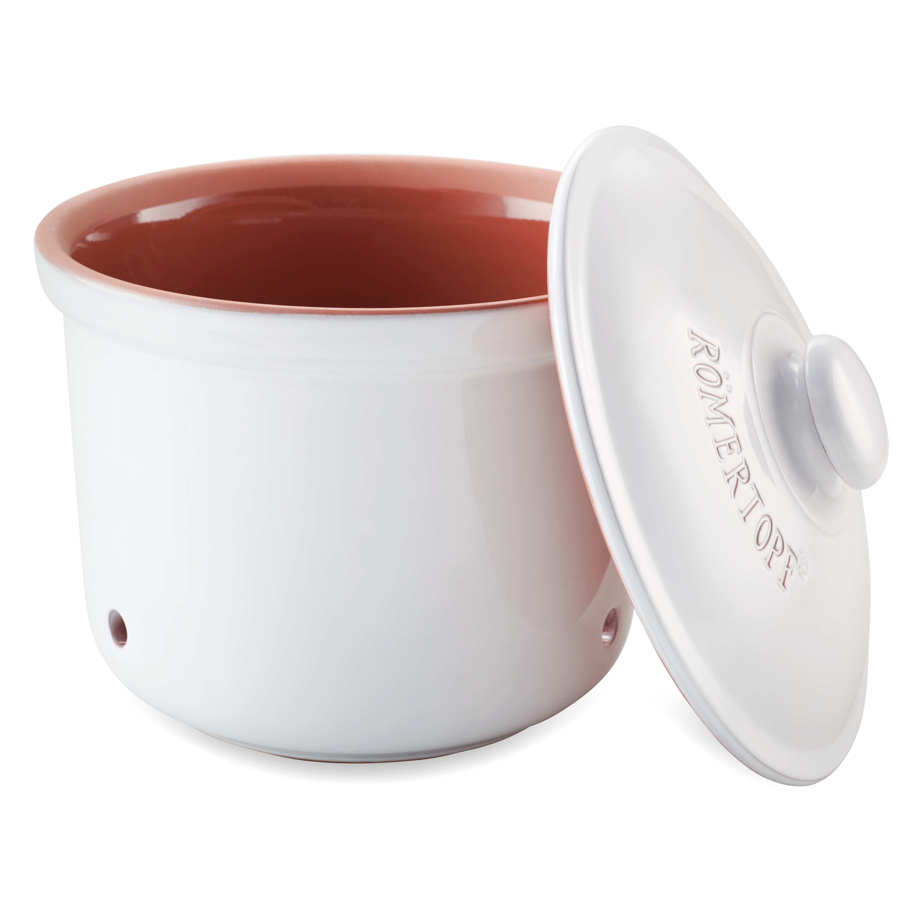 Römertopf Frische-Topf MAXI PLUS Kartoffel Weiß 9145311 offener Deckel