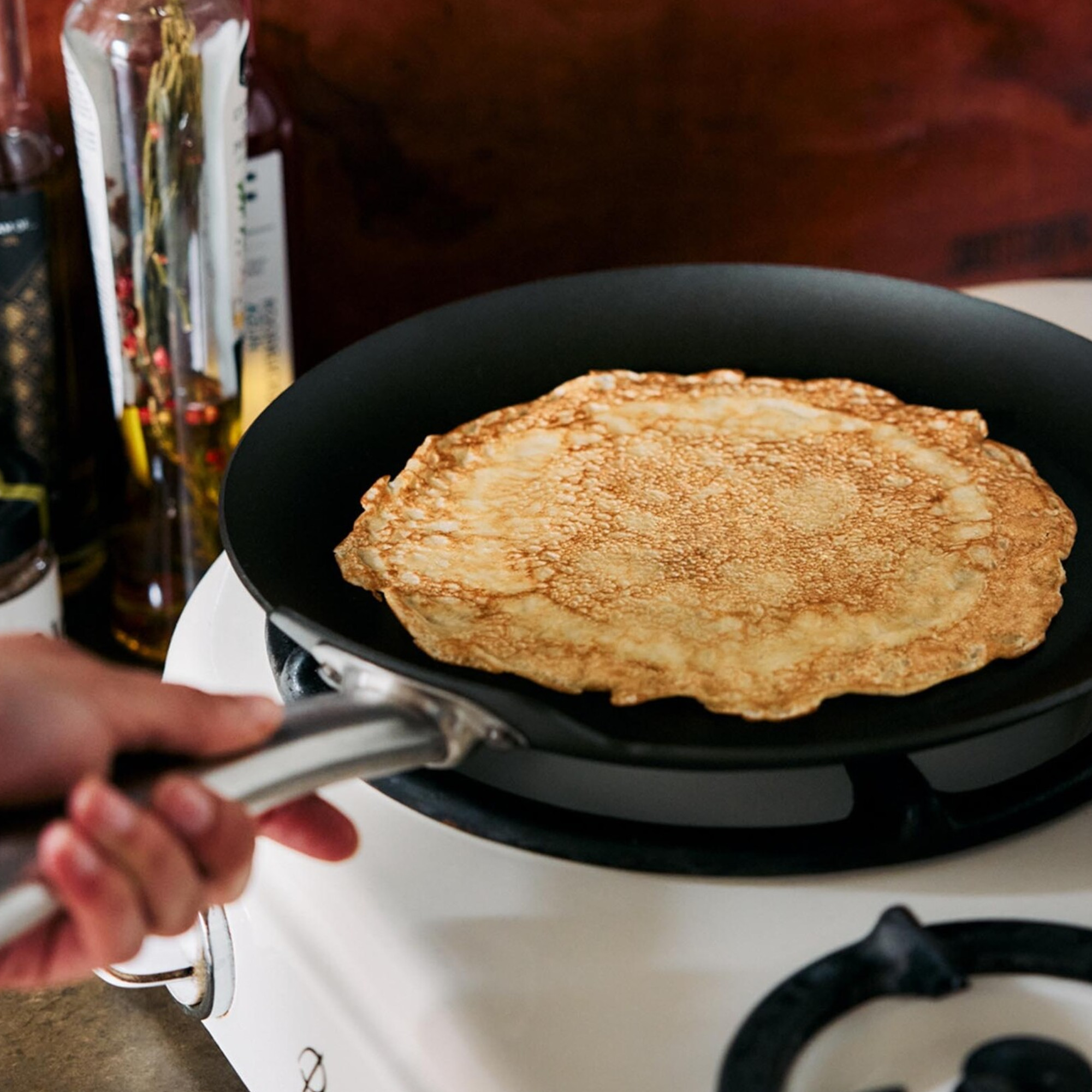 Skottsberg Crêpe Pfanne Carbon Steel 28 cm für perfekte Pfannkuchen und Crêpes