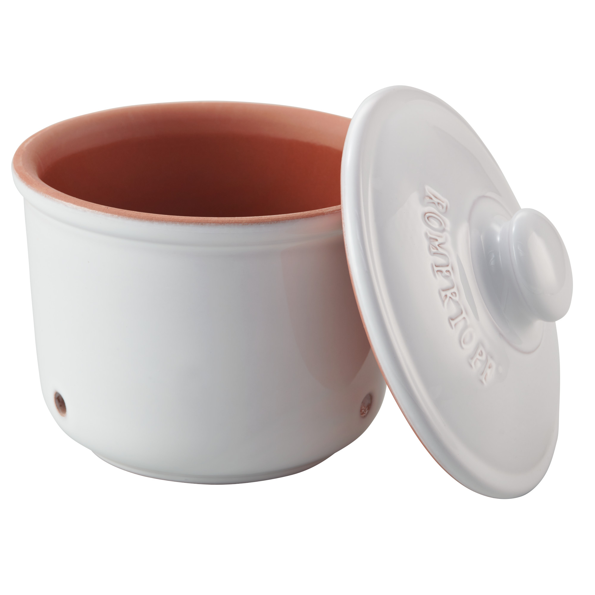 Römertopf Gemüse Frische Topf MEDI weiß Deckel offen 41904