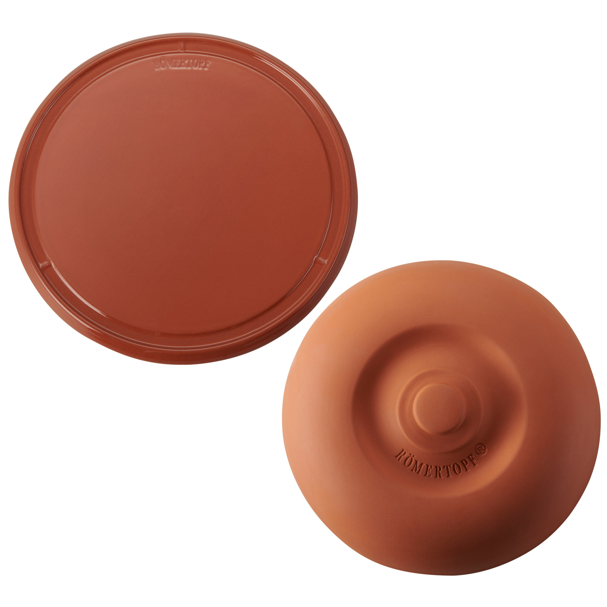 Römertopf Klima Brotzeitplatte terrakotta 41805 nebeneinander