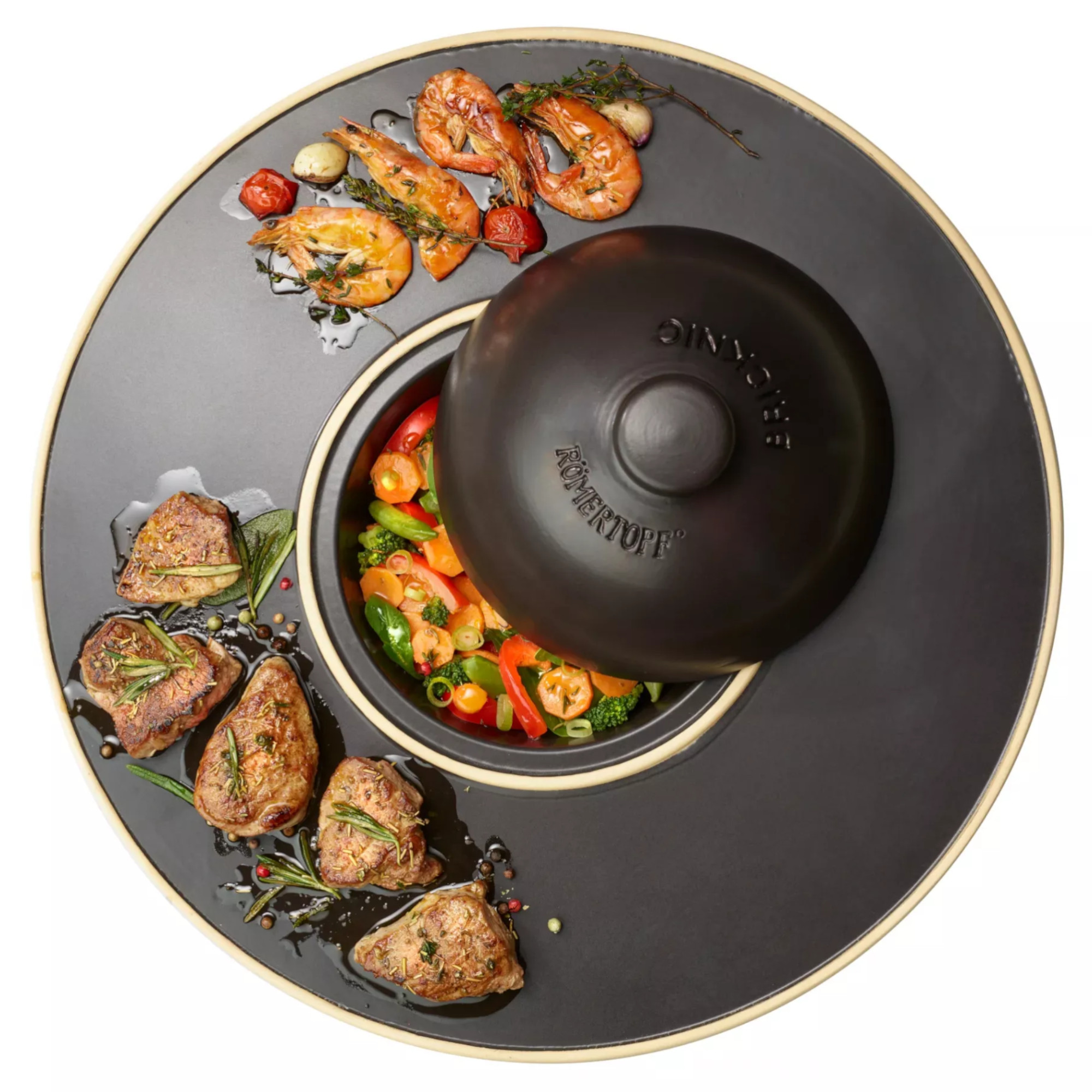 Römertopf Bricknic BBQ Planet oben