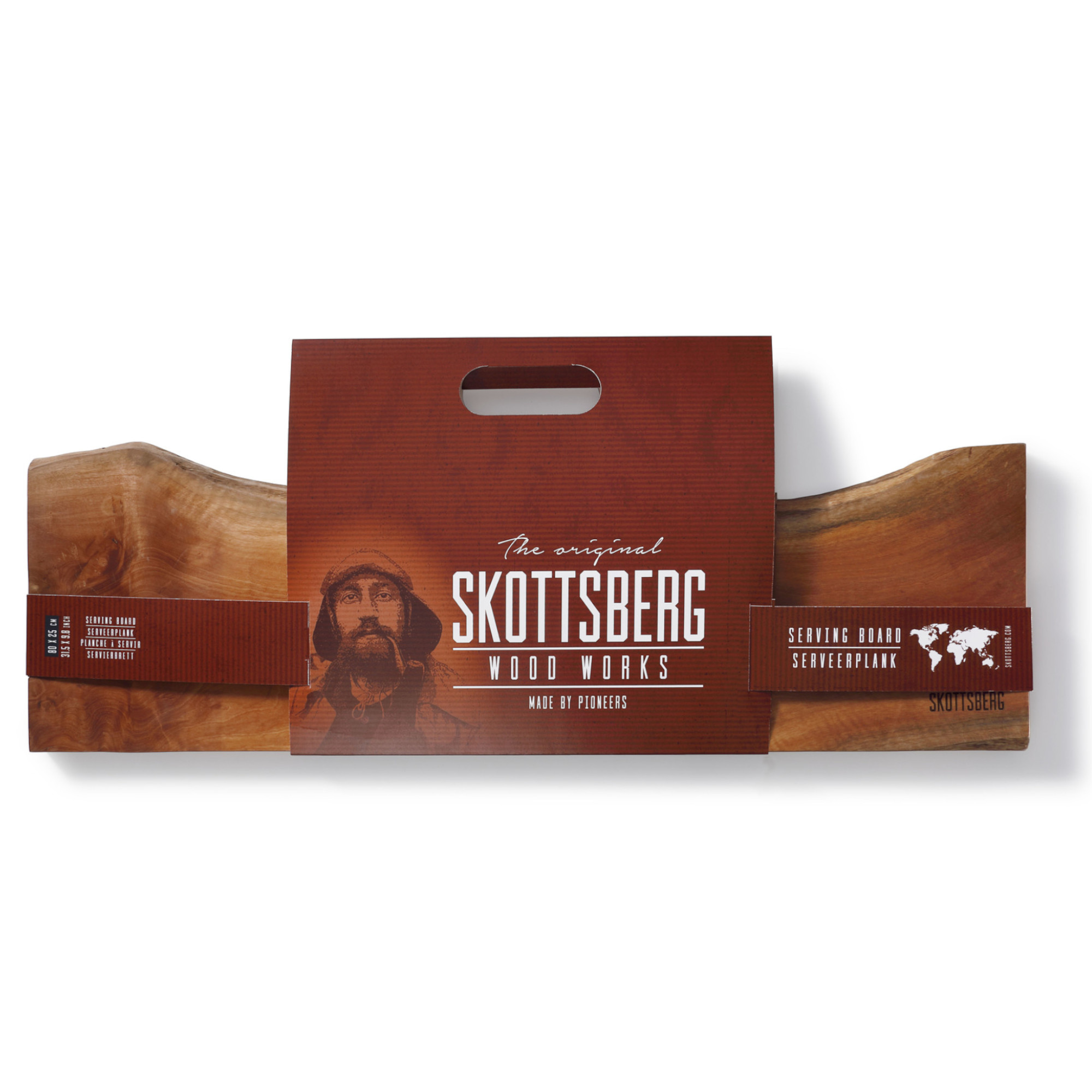 Skottsberg Servierbrett Wood Works 80x25 cm Verpackung