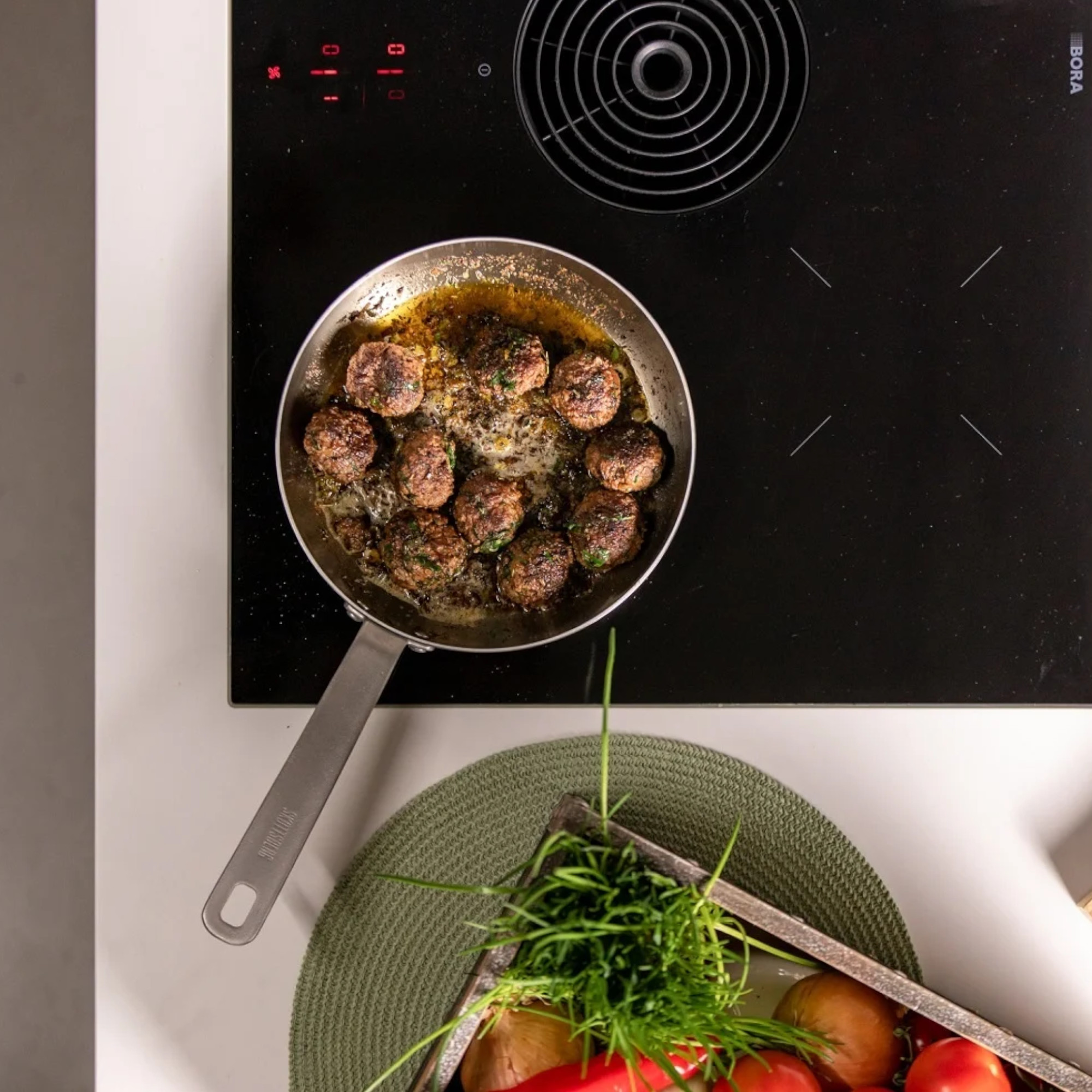 Skottsberg Bratpfanne Stainless Steel 28 cm für gleichmäßiges Braten und Rösten