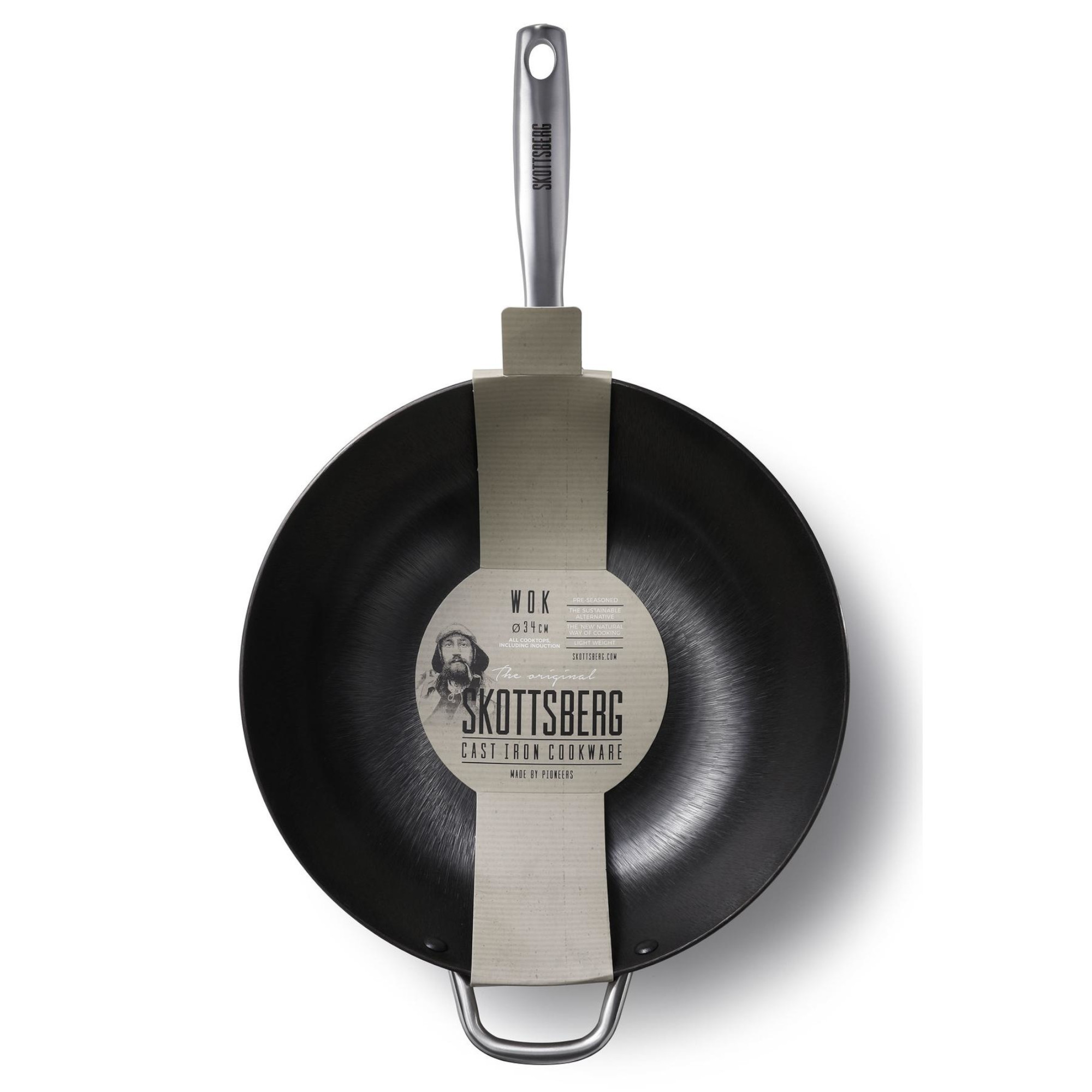 Skottsberg Wok Cast Iron Verpackung