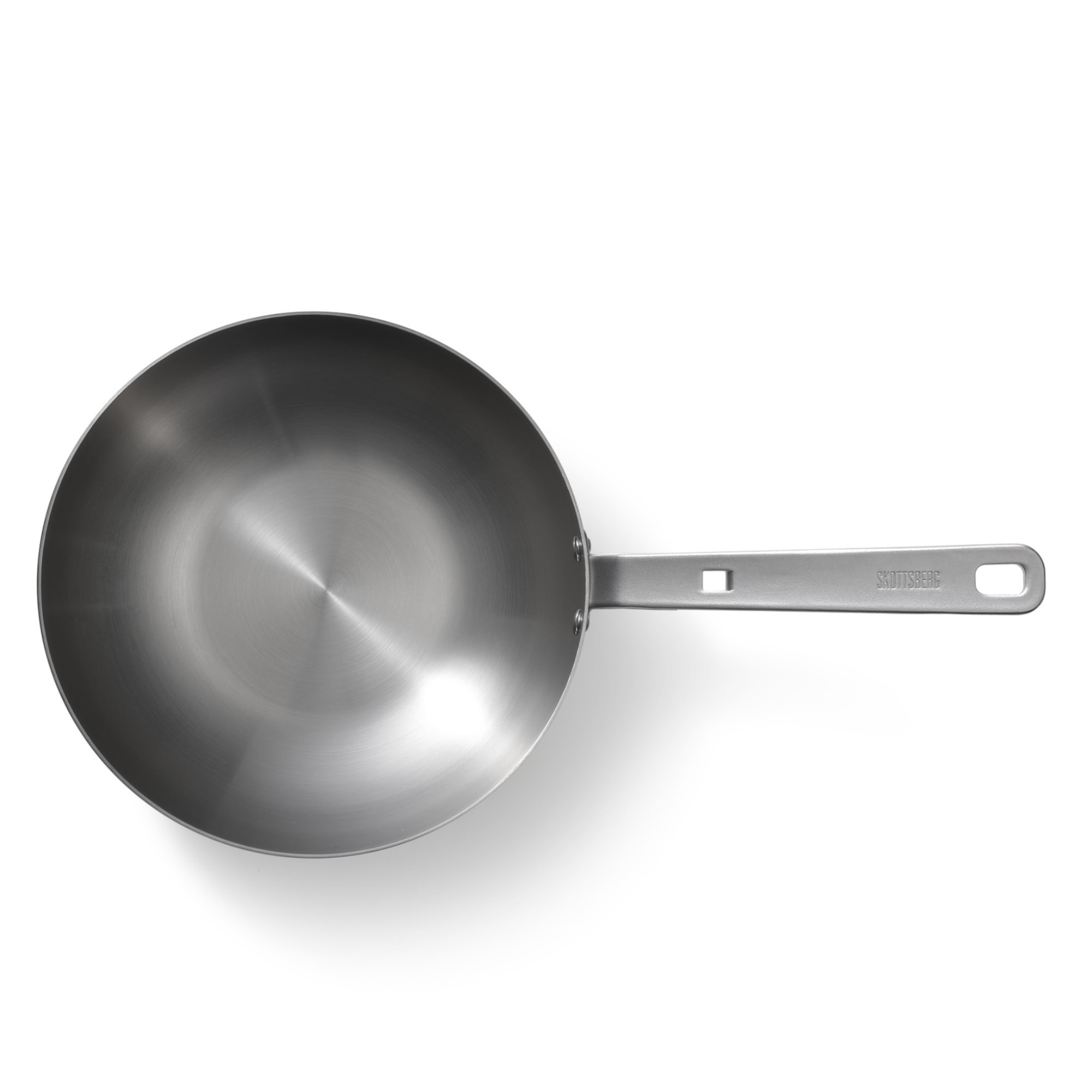 Skottsberg Wok Stainless Steel 28 cm Draufsicht