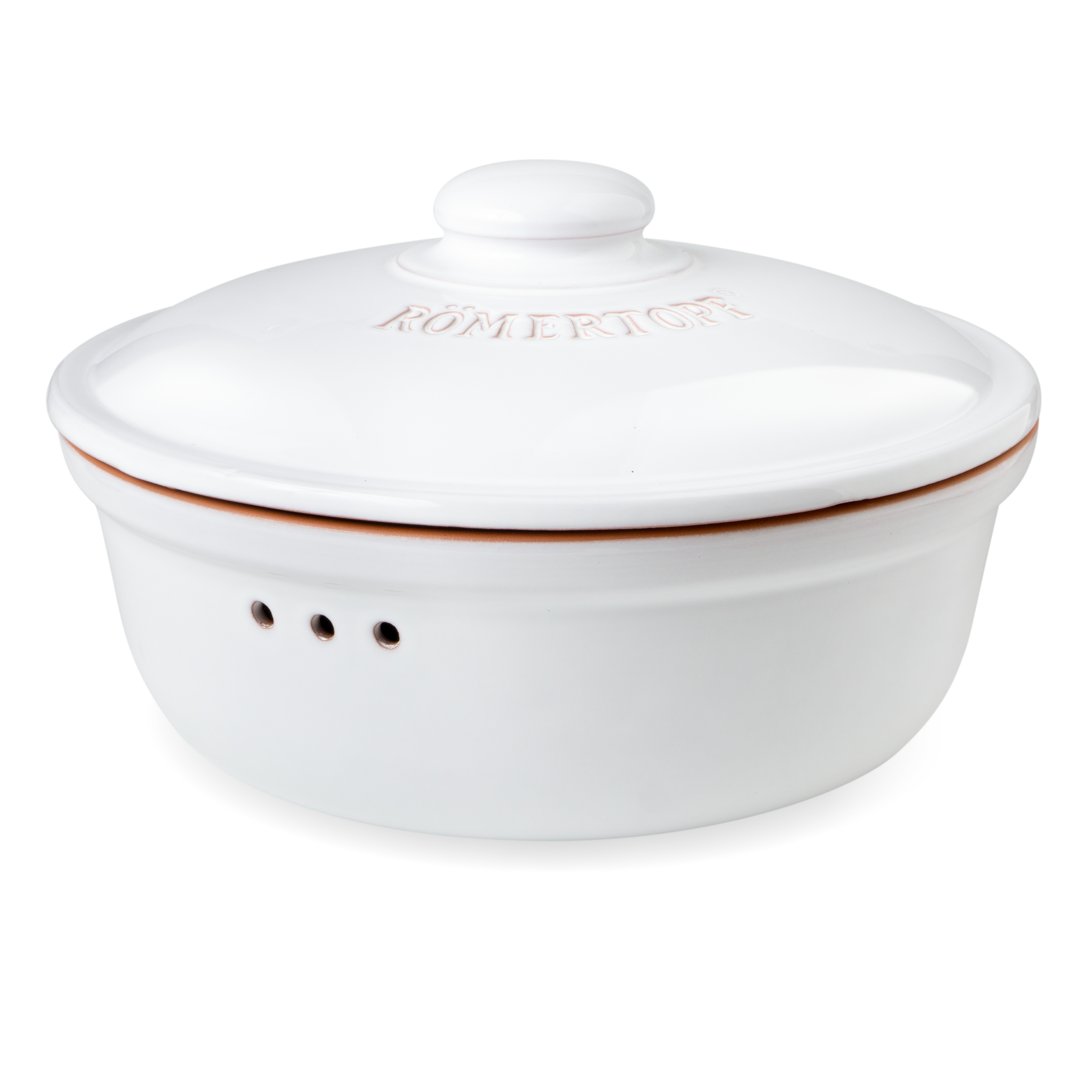 Römertopf Brotfrische Topf rund Weiß 9185211