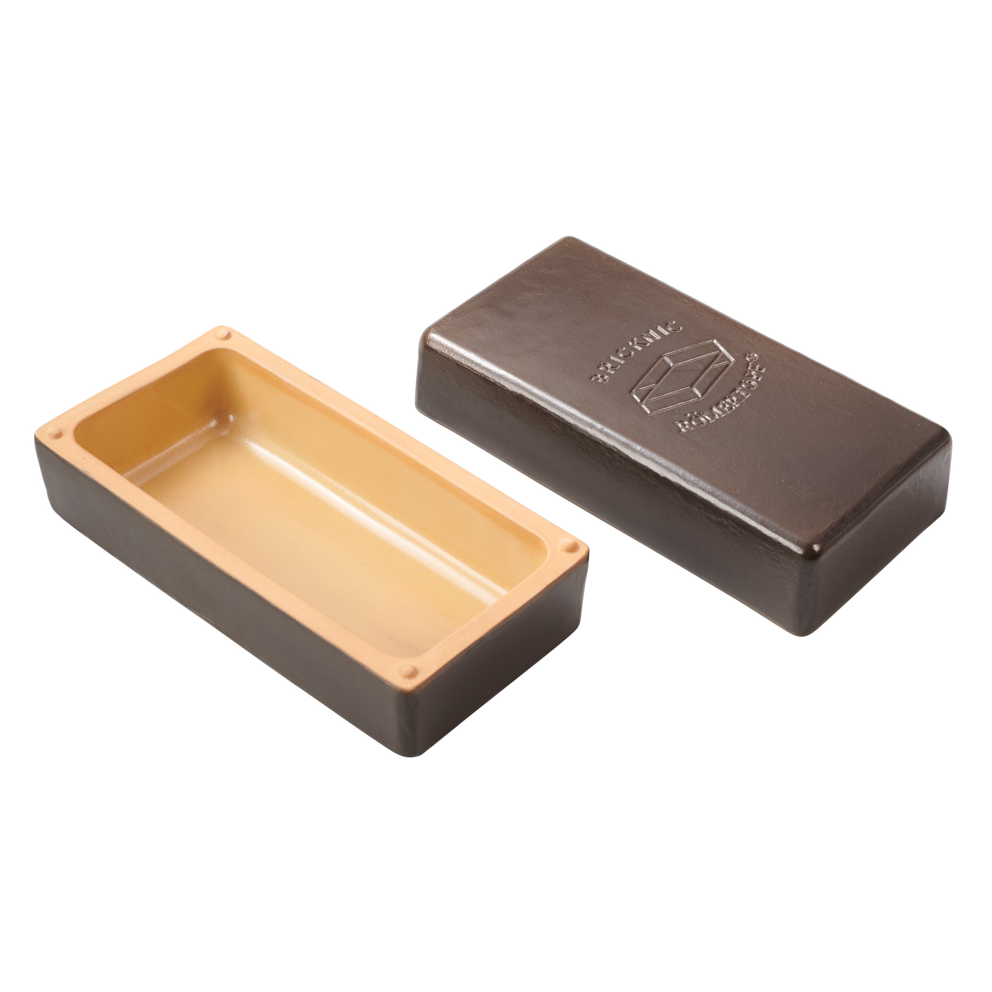 Römertopf Brick BBQ Topf BLACK EDITION 80006 offen