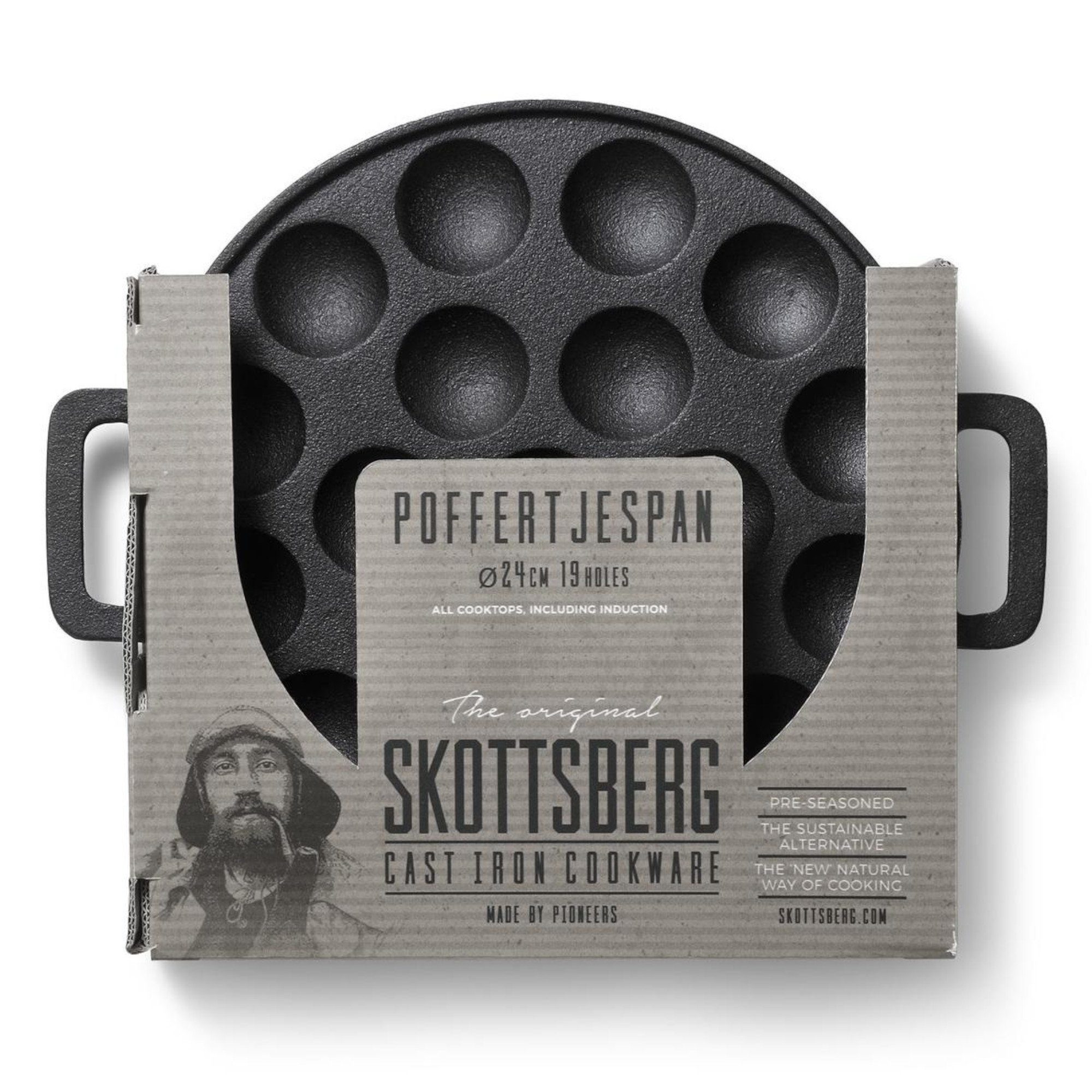 Skottsberg Poffertjes Pfanne Cast Iron 24 cm Verpackung
